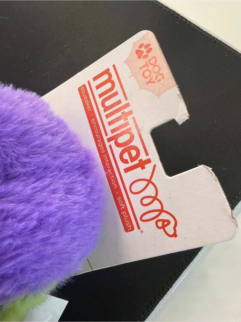 Multipet Halloween Frankenstein Hand Plush Squeaky Dog Toy Green Purple 8